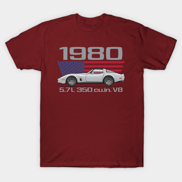 Silver 1980 T-Shirt by JRCustoms44